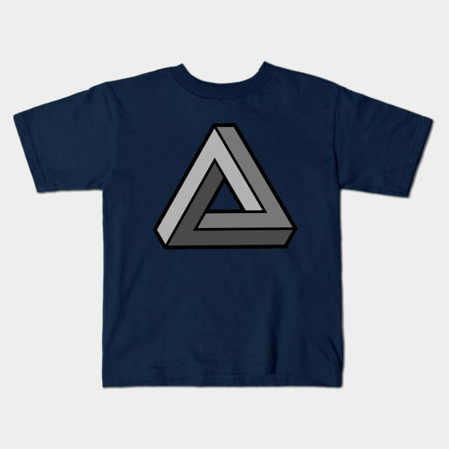 Impossible Triangle Kids T-Shirt by 414graphics